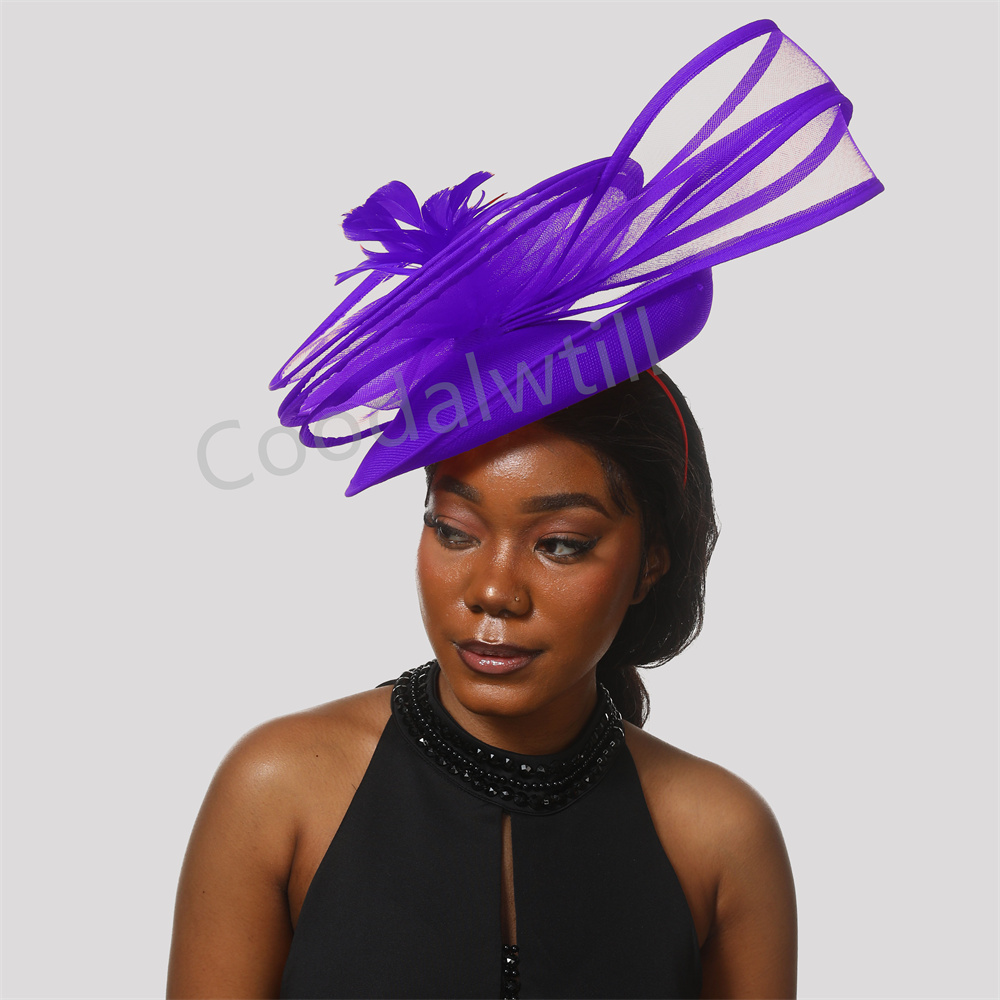 女性のためのフェザーダービーハット、花のモチーフ、フォーマル - Vintage Fashion Hats のレビューと価格