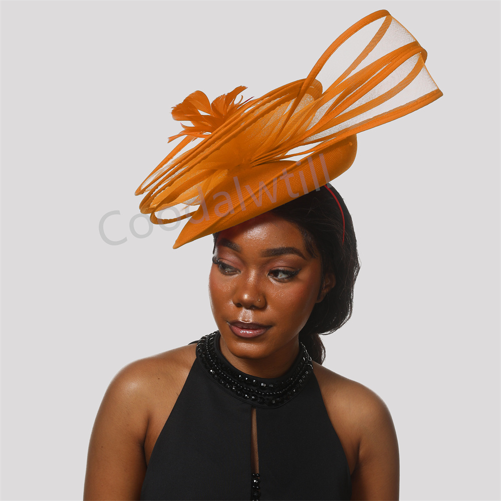 女性のためのフェザーダービーハット、花のモチーフ、フォーマル - Vintage Fashion Hats のレビューと価格