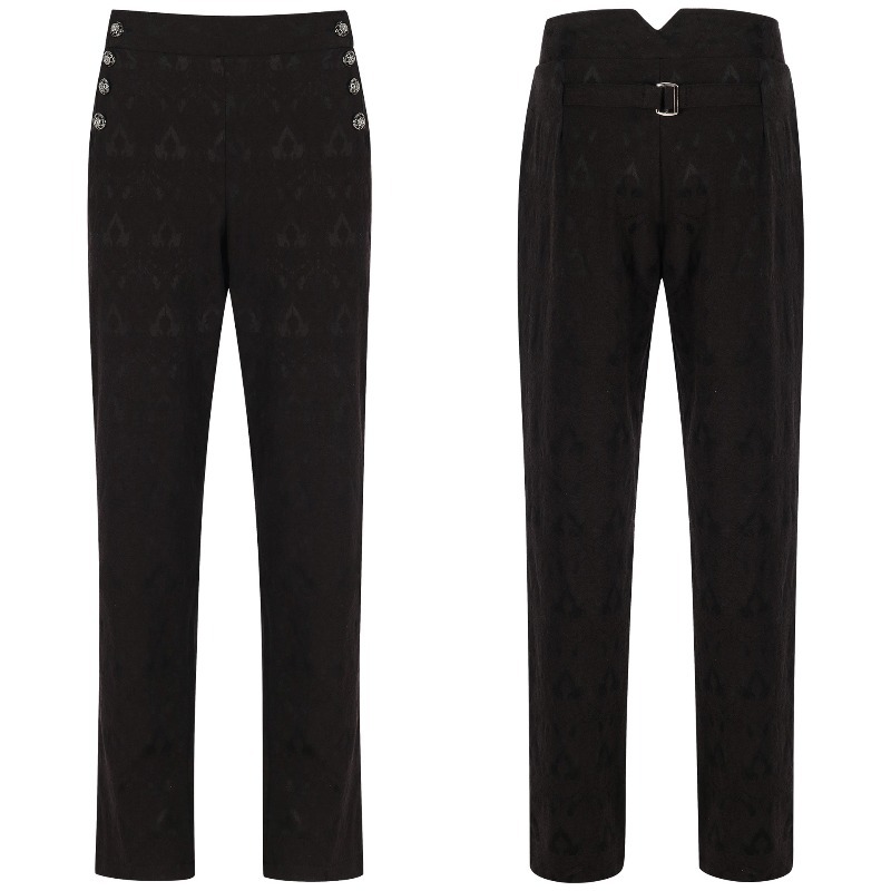 メンズスチームパンクヴィンテージスーツパンツ制服フォーマルパ - Retro Track Pant のレビューと価格