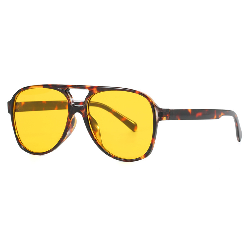 新しいヴィンテージクラシックデザイナーダブルブリッジパイロッ - Vintage Fashion Glasses のレビューと価格