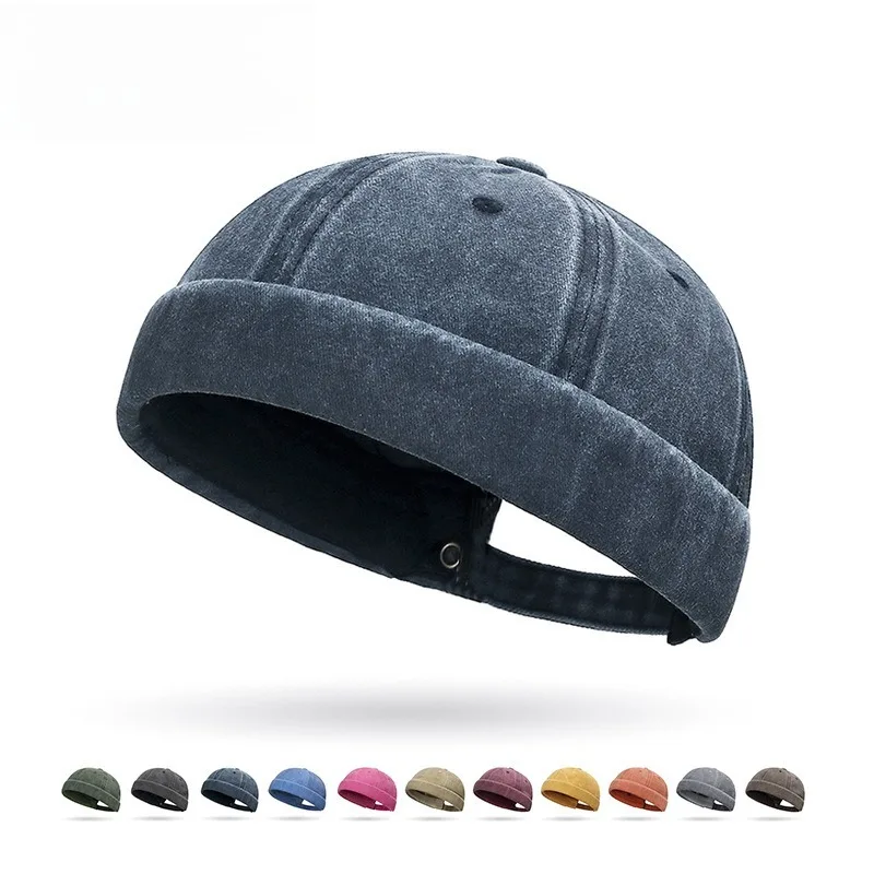 ヴィンテージブリムレススカルキャップレトロソフトコットンドッ - Vintage Fashion Hats のレビューと価格