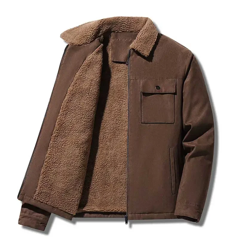 冬の男性用ジャケット スエード製 暖かいフリース 厚手 カジ - Vintage Windbreaker Nylon のレビューと価格