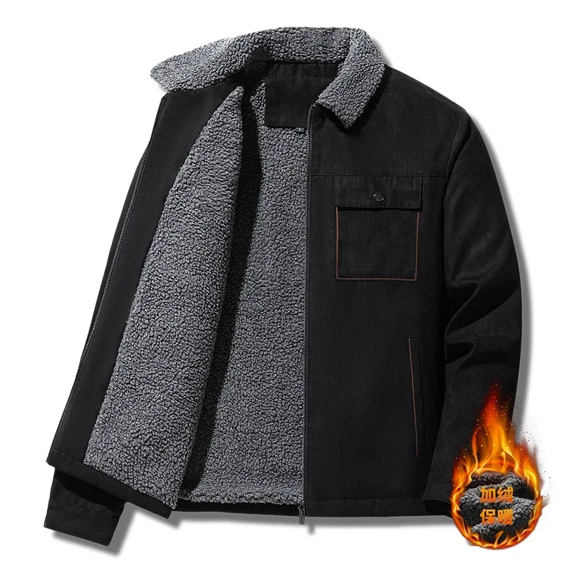 冬の男性用ジャケット スエード製 暖かいフリース 厚手 カジ - Vintage Windbreaker Nylon のレビューと価格