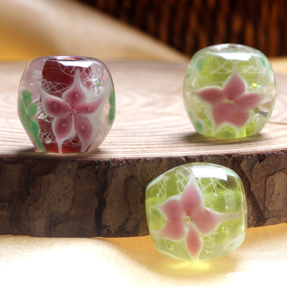 1PC 20 ミリメートル高レベル手作り楕円形ランプワークガ - Vintage Fashion Jewelry Necklaces のレビューと価格