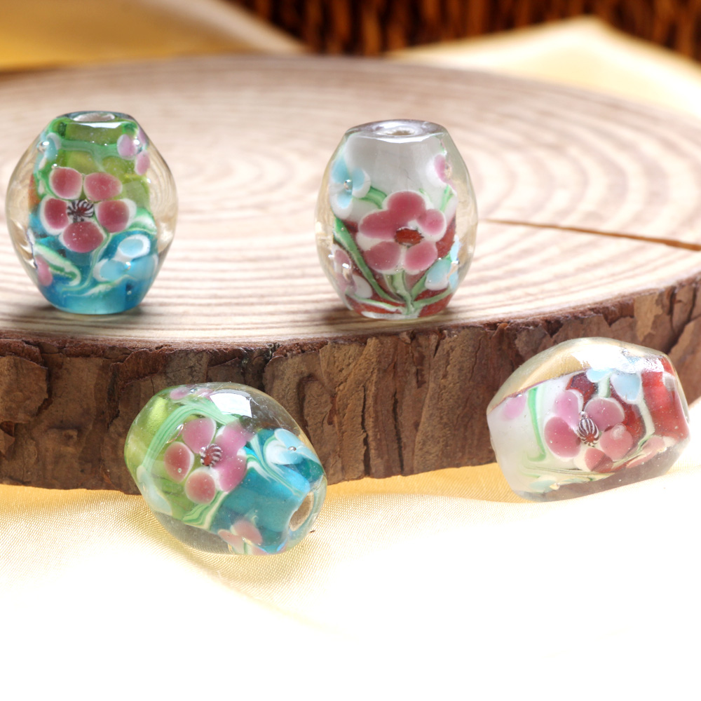 1PC 20 ミリメートル高レベル手作り楕円形ランプワークガ - Vintage Fashion Jewelry Necklaces のレビューと価格